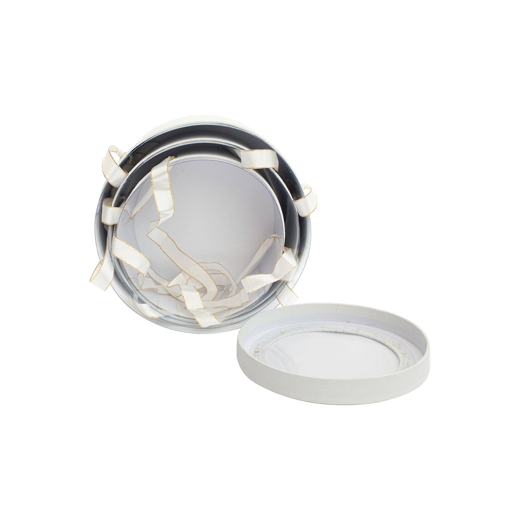 Emartbuy - Wholesale Gift Box - White Transparent Top Gift Boxes - Set of 34