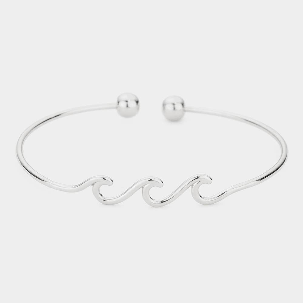 Sensibling Corp. - Wholesale Cuff Bracelet - Metal Wave Cuff Bracelet
1