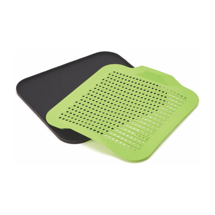 Green Black 2-Piece Silicone Drying Mat for wholesale on Faire0