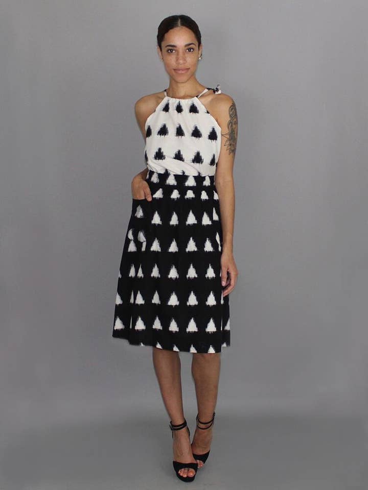 Triangles Midi Skirt for wholesale by Passion Lilie