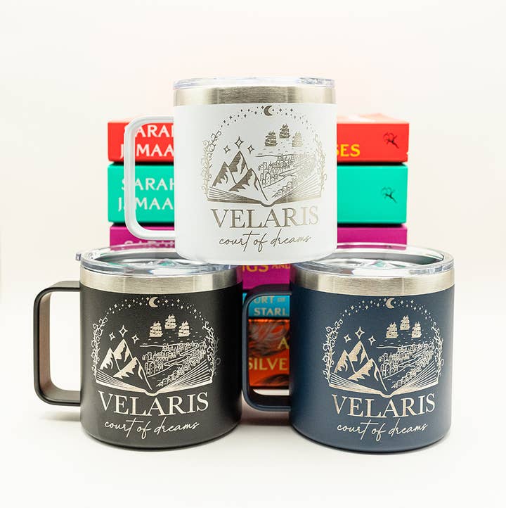 Velaris stainless steel mug | Officially licensed ACOTAR mug for wholesale by zoo&roo