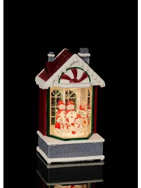 7.75"H SNOWMAN/CANDY SHOP SNOW GLOBE - XC7190 for wholesale by General Wholesale Inc