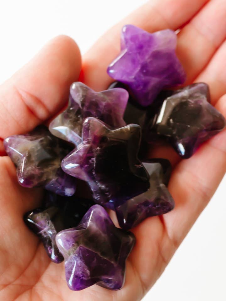Amethyst Stars for wholesale by Apothecary Co.