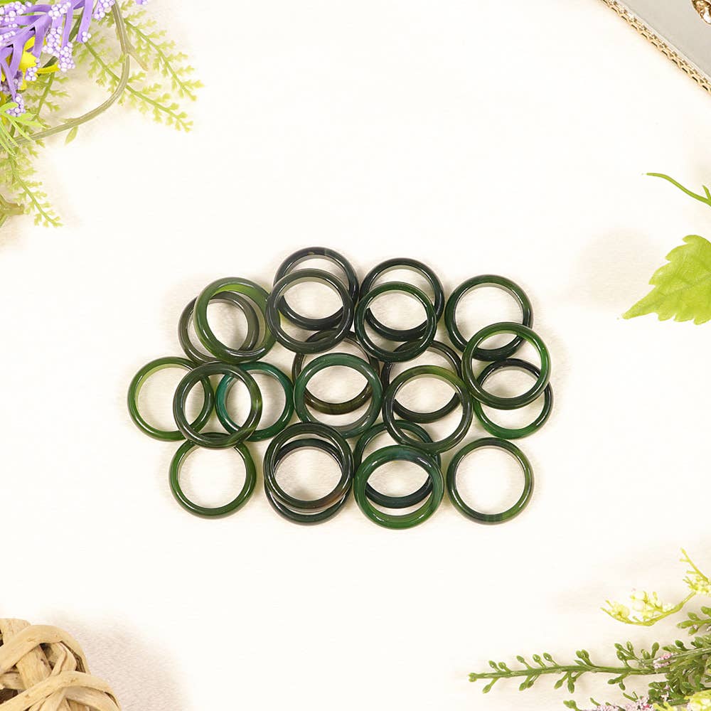 Natures Artifacts Inc - Wholesale Band/Stacked Ring - Jade Rings | Jade Crystals | Crystal Rings4