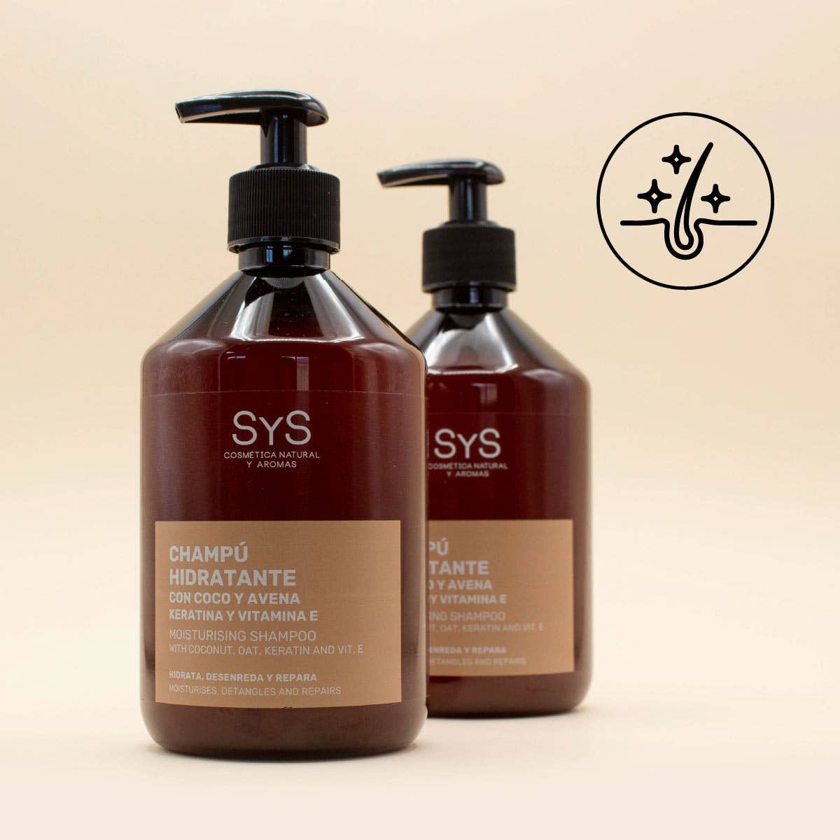 Laboratorio SYS - Wholesale Hair Shampoo - Labnatur Coconut and Oat Moisturizing Shampoo with Keratin 500ml2
