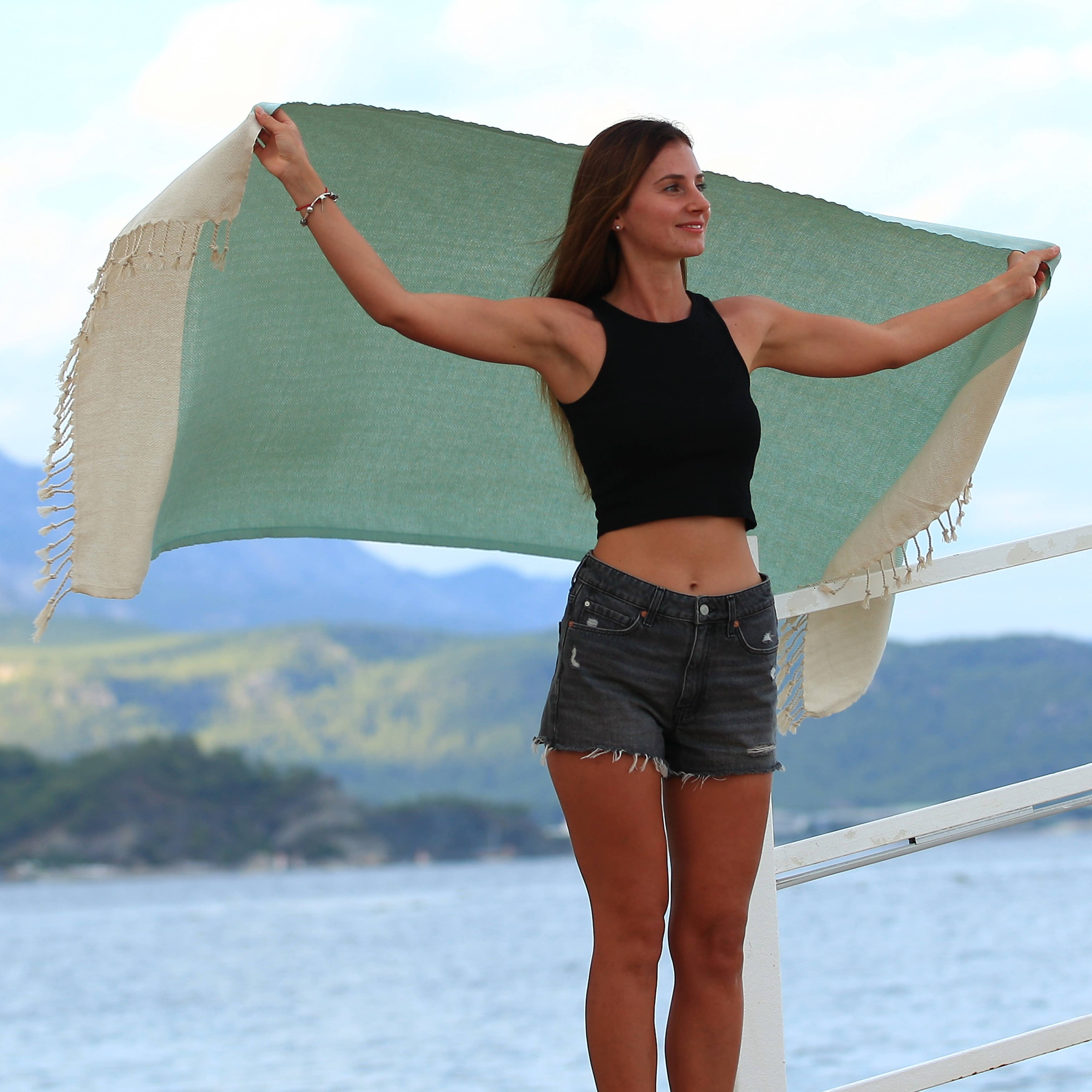 East'N Blue – Engroshandel Strandhåndklæde – Fulvia tyrkisk bomuld Peshtemal strandhåndklæde17