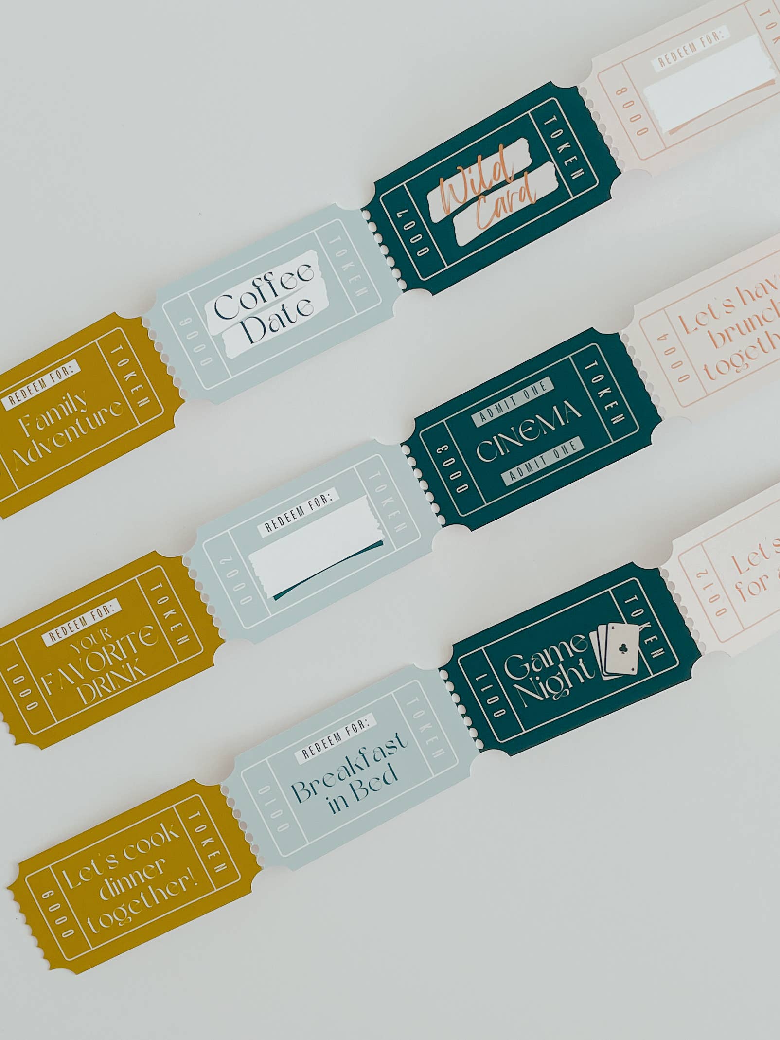 Curated for You Gifts - Wholesale Keepsake Coin/Token - B001 - Family Activity Coupons 0011