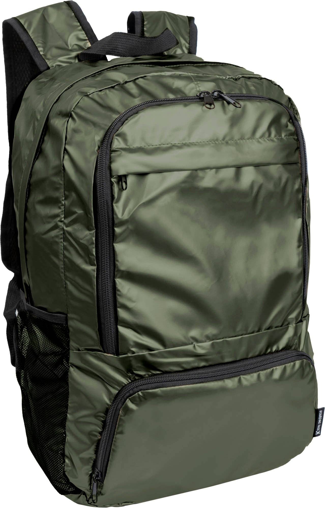 Magid - Wholesale Backpack - Unisex - Boarding Pass Recycled Metallic Foldable & Packable Pouch Multi Compartment Backpack20