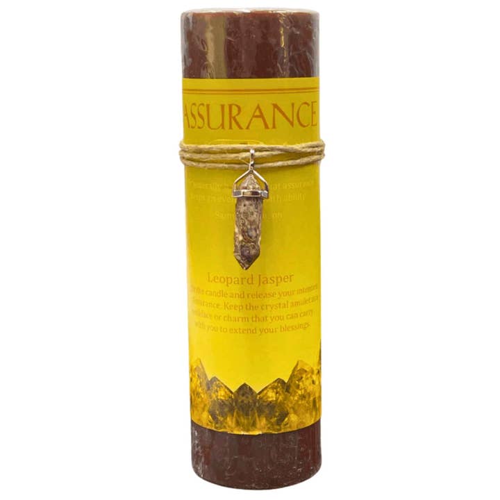 Down To Earth - Wholesale Pillar candle - Crystal Energy Pillar Candle.1