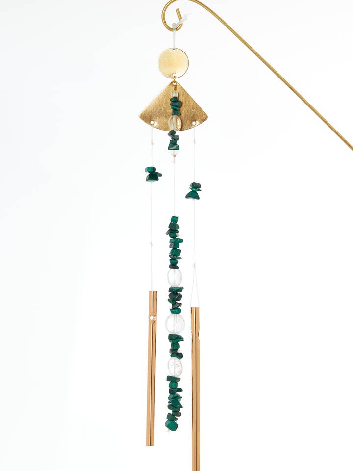 Carillon en malachite pour la vente par LITTLE CHIMES