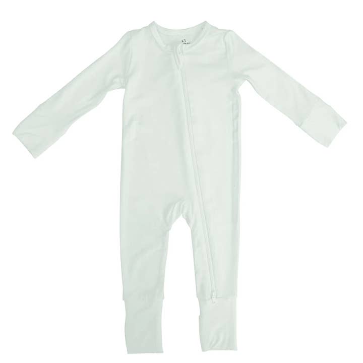 Baby Bamboo Pajamas Mint | Stretchy Convertible Footie for wholesale by SwaddleAn