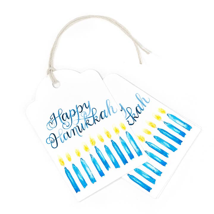 Happy Hanukkah Gift Tags, Set of 10 — Hang Tags for wholesale by CharmCat