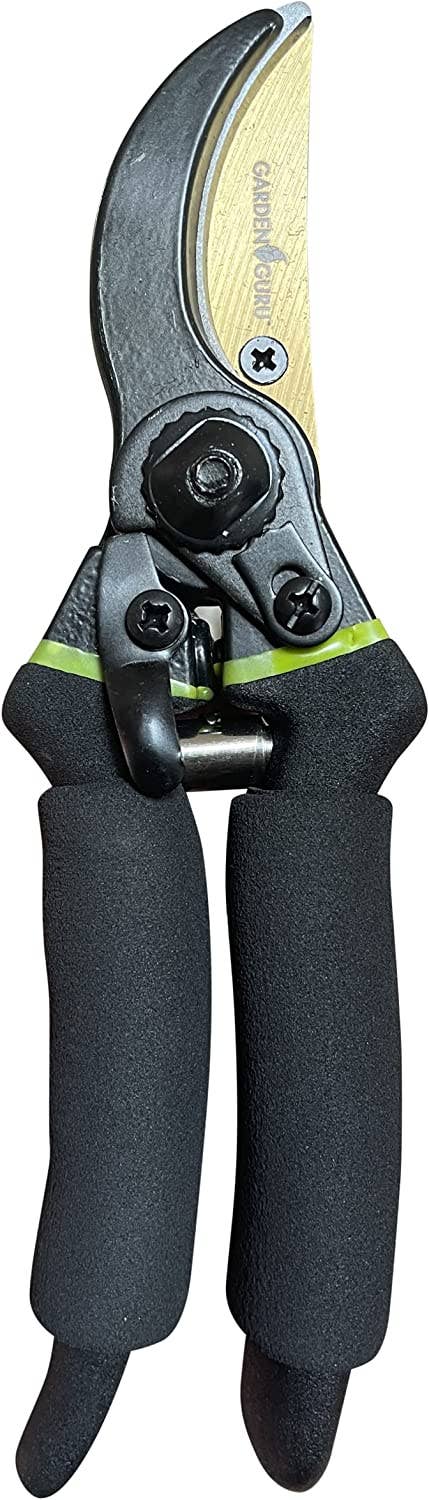 Garden Guru Lawn & Garden Tools - Venta al por mayor Herramientas de jardín - Tijeras de podar Garden Guru con mango suave y hojas de titanio3