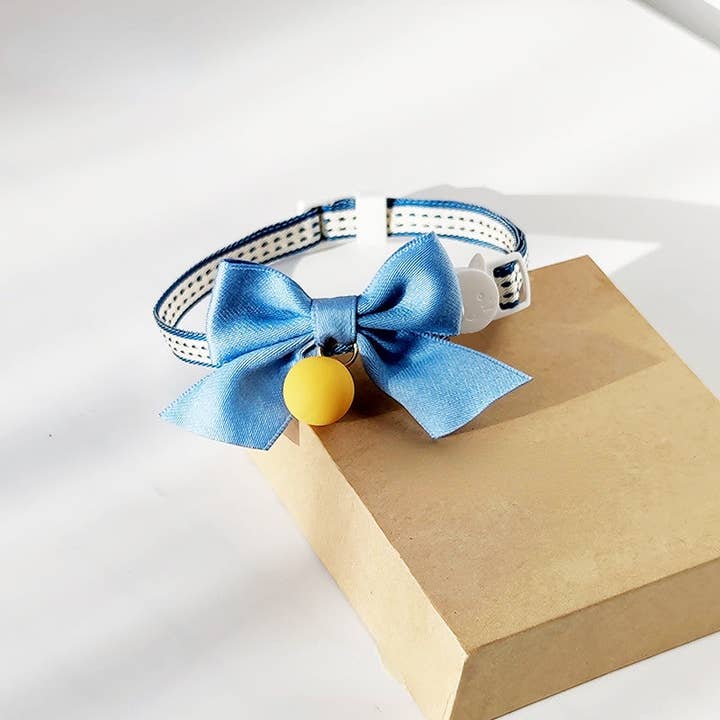 Cheerhunting - Wholesale Pet collar – Cat/dog - Mokka - Adjustable Cat Collar with Bowknot & Bell