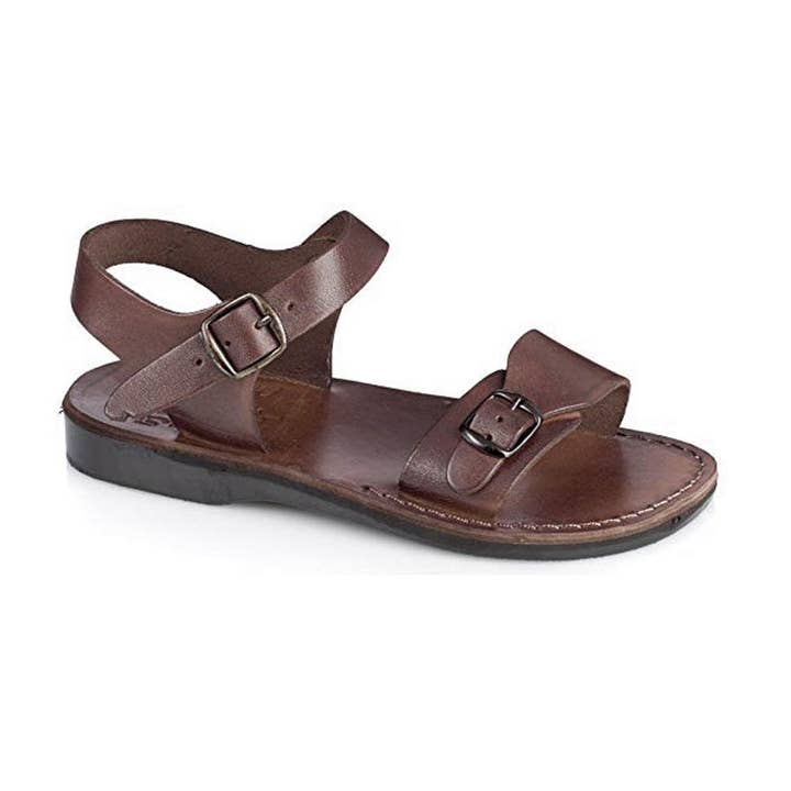 The Original - Leather Adjustable Strap Sandal | Brown for wholesale by Jerusalem Sandals
