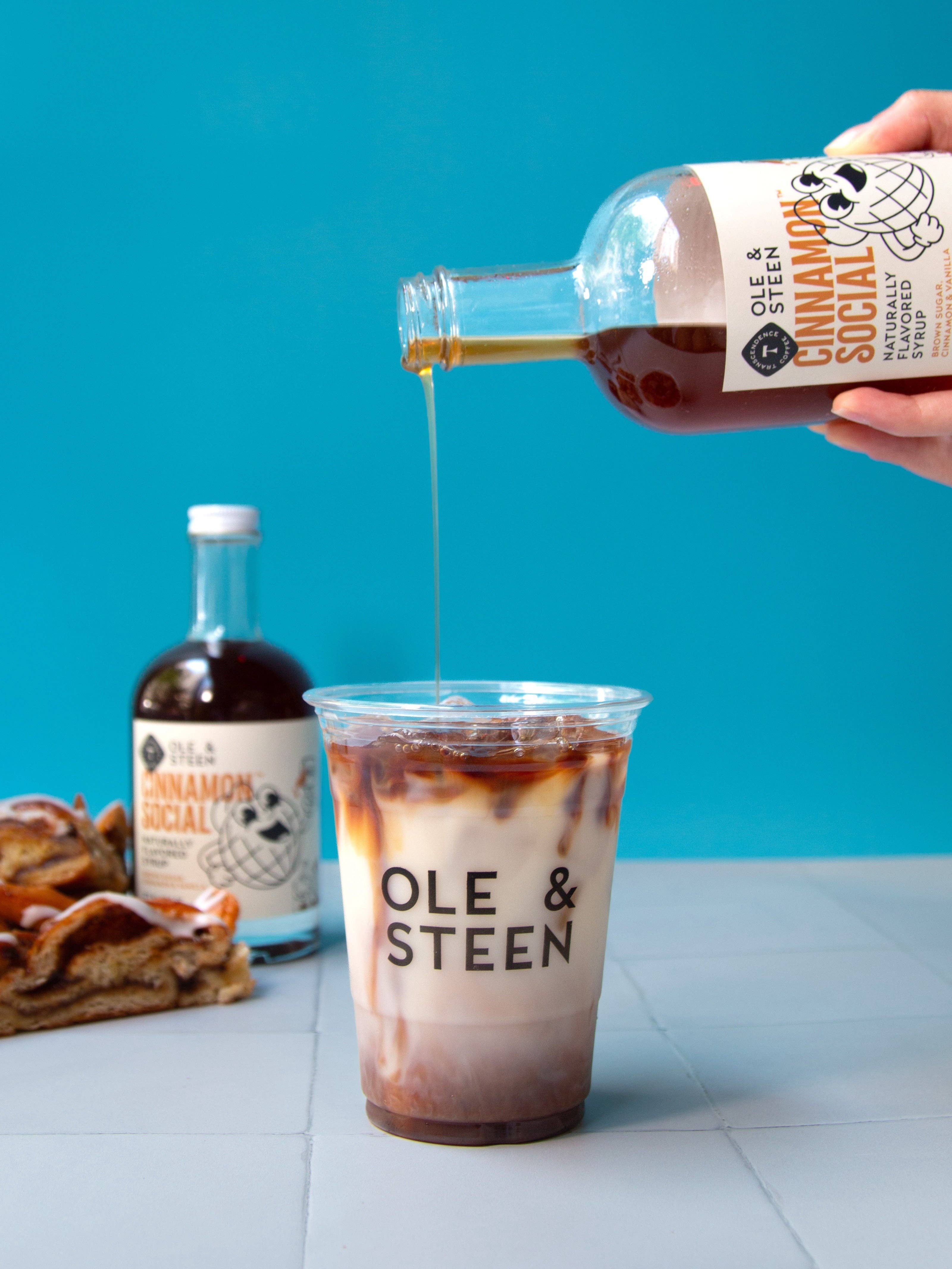 Transcendence Coffee – Xarope aromatizado por atacado – Xarope Cinnamon Social™: Ole & Steen x Transcendence2