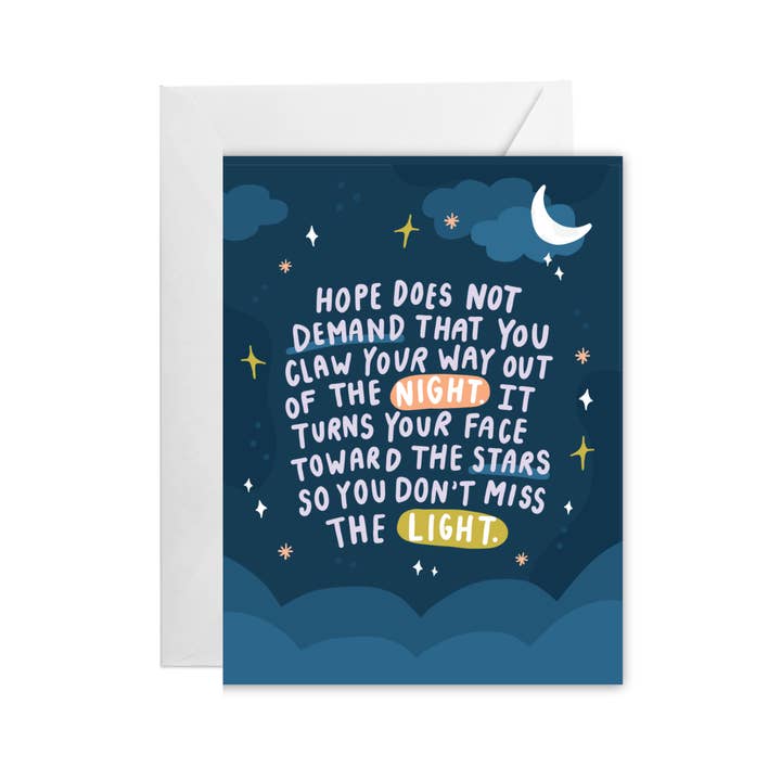 Oh Happy Dani - Wholesale Encouragement Card - Hope Faces the Stars Greeting Card1