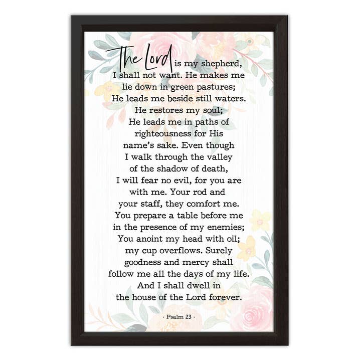 Psalm 23 | Wood Sign for wholesale by Pinetree Innovations Canada