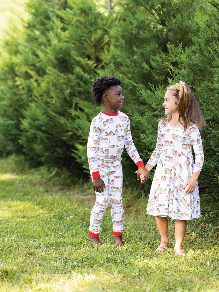 Nola Tawk - Wholesale Sleepwear Set - Kids - Bayou Wonderland Organic Cotton Christmas Pajama Set4
