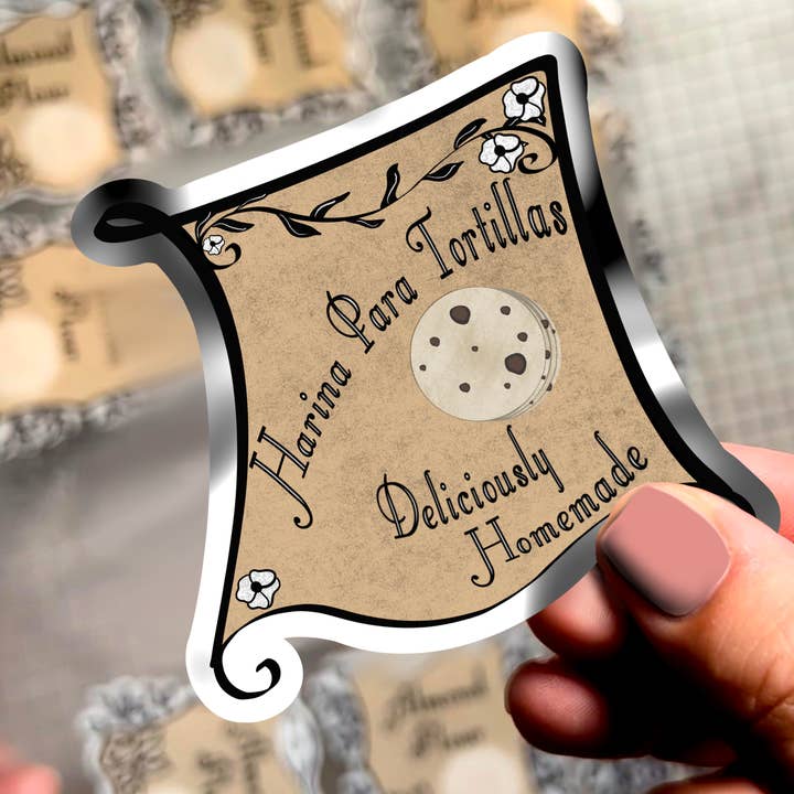 Unendliche Aufkleber, Apothekeretiketten, Harina Para Tortillas, für Aufbewahrungsbehälter für den Großhandel von Neverending Stickers