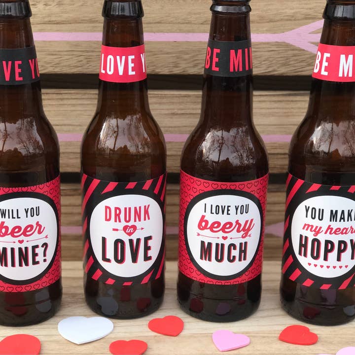 Paprika Paperie - Wholesale Gift Tag Label - Valentines Day Beer Labels Valentine's Day Gift for Him Funny Valentines Day Gift for Men Valentine for Husband Valentine for Boyfriend4