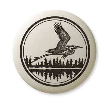 Coffret cadeau pendentif en porcelaine Great Blue Heron pour la vente par Touchstone Pottery