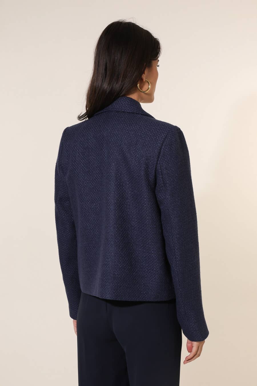 Attentif Paris - Wholesale Jacket - Women's - Straight cut plain tweed jacket16