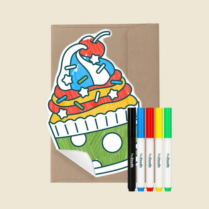 Tarjeta de Felicitación Gigante Cupcake - Para Siempre para venta al por mayor de HeyDoodle