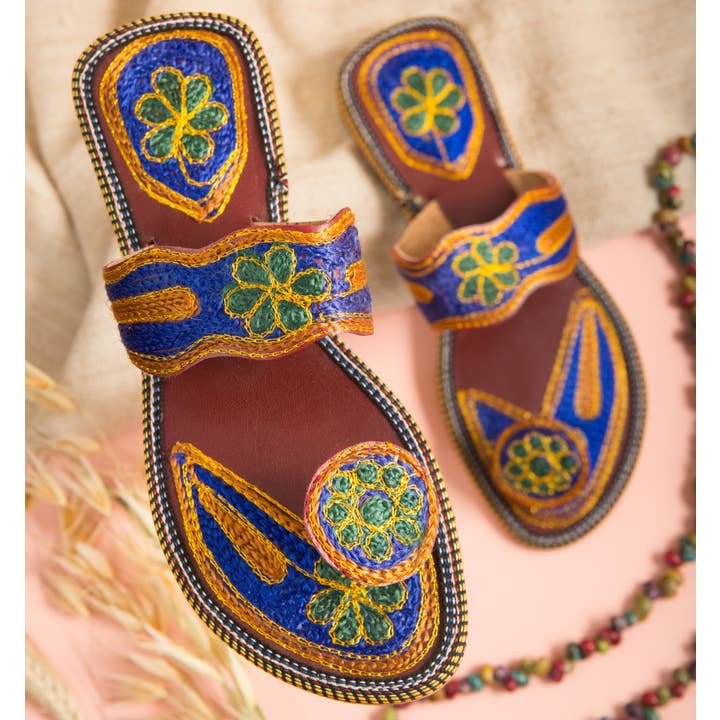 Tibet Boutique España - Venta al por mayor Sandalias - Mujer - Sandalia bordada a mano mod 11A