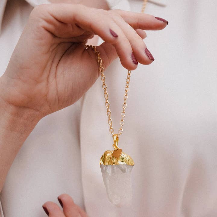 PHOEBE´S - Wholesale Pendant/Charm Necklace - White Quartz Necklace, Personalized Necklace, Birthstone Necklace, Gift for Her3