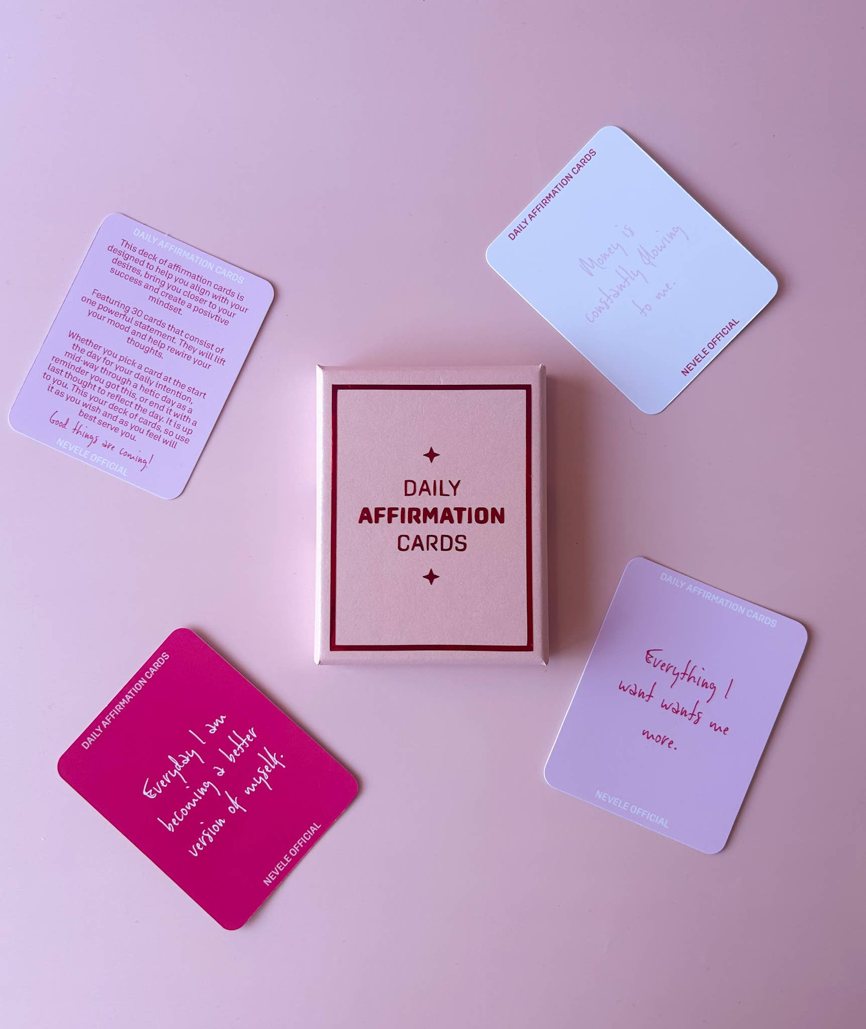 Nevele Official - Wholesale Tarot Cards - Mini Daily Affirmation Cards3