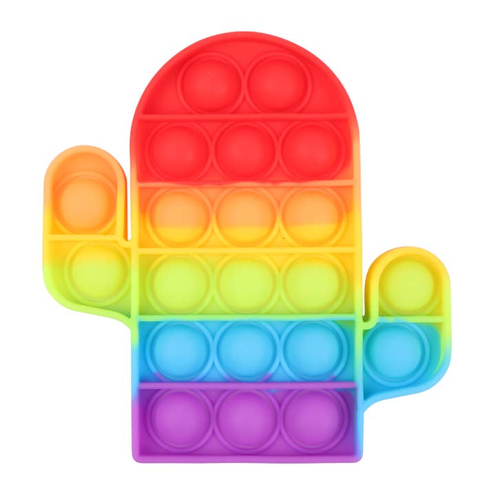 MYS Wholesale Inc - Wholesale Fidget Toy - Kids - HDM3419-10-POP FIDGET SENSORY AND STRESS RELIEVER TOY CACTUS