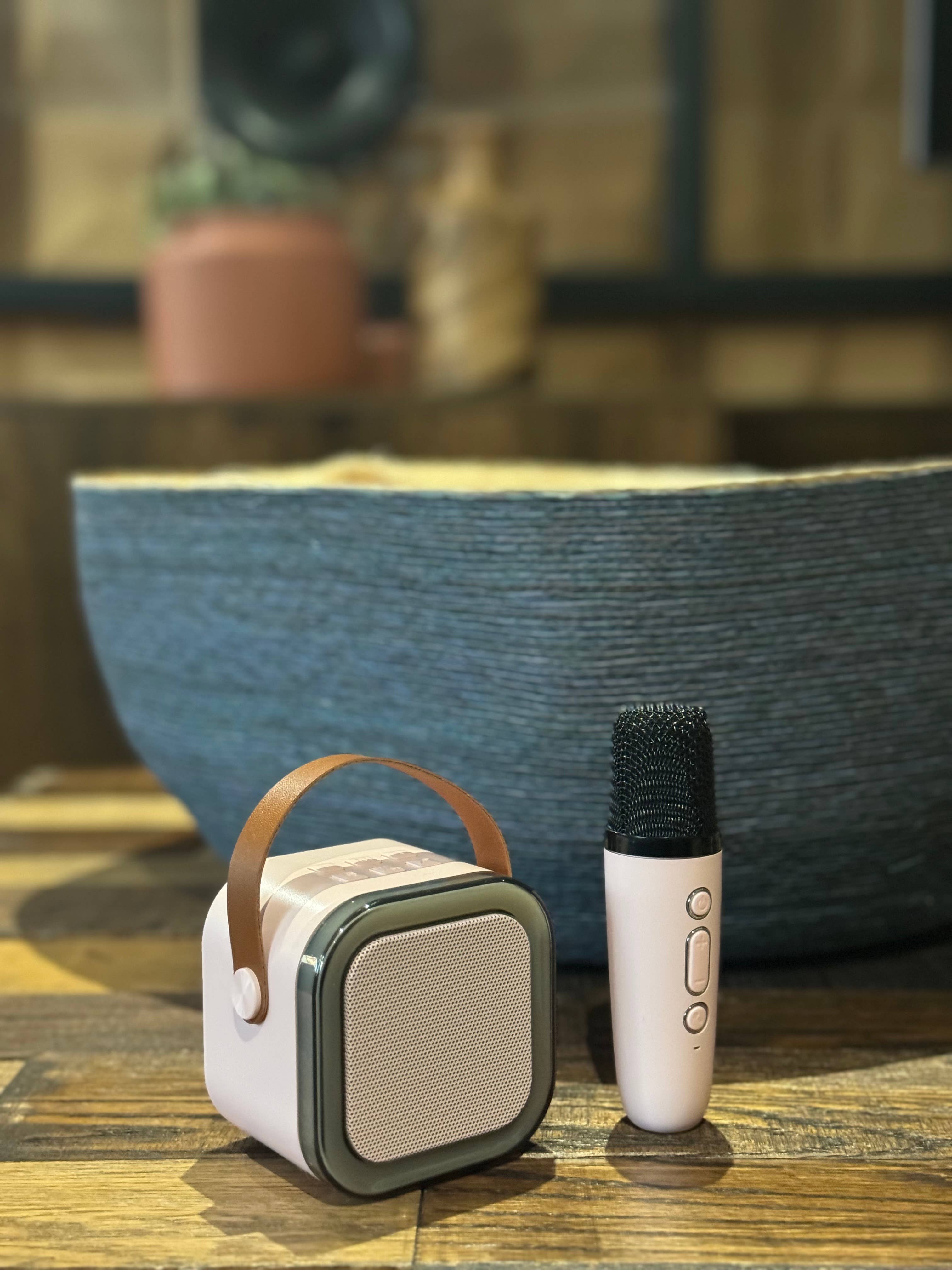 Pink  Karaoke Mini Set- LED-BG for wholesale on Faire3