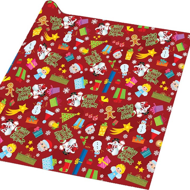 Merry Fucking Christmas Wrapping Paper for wholesale by Disburst