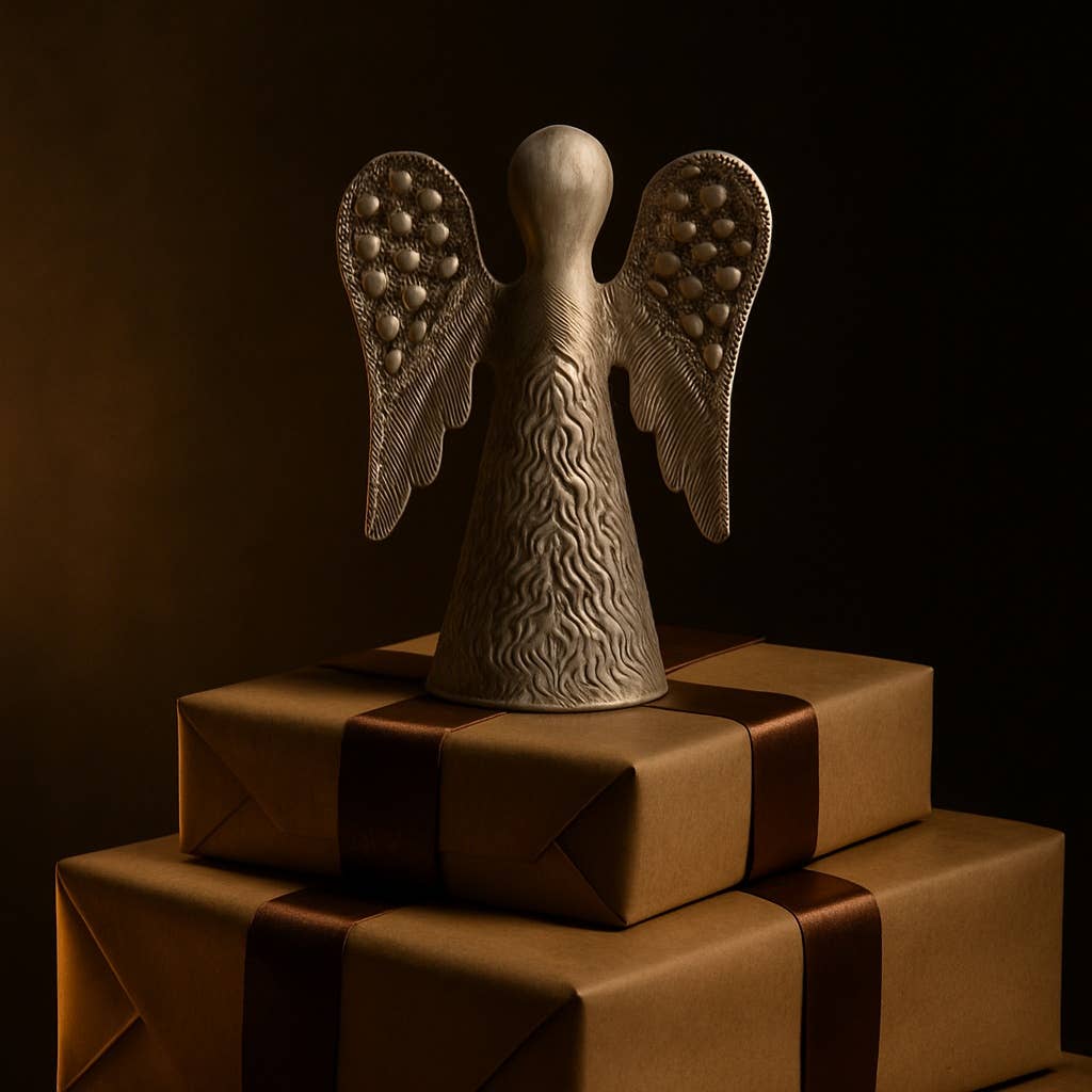 Beyond Borders - Wholesale Decorative Figurine - Medium Standing Angel Metal Art5