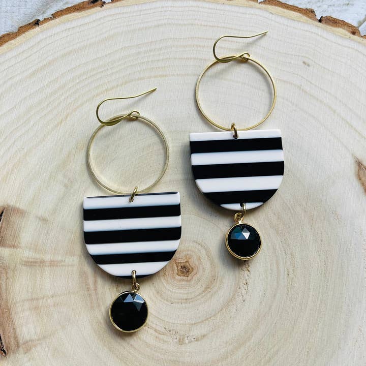 Punk Goth Emo Festival Mässing Creol Hängande Örhängen för wholesale av Same Sunset Design