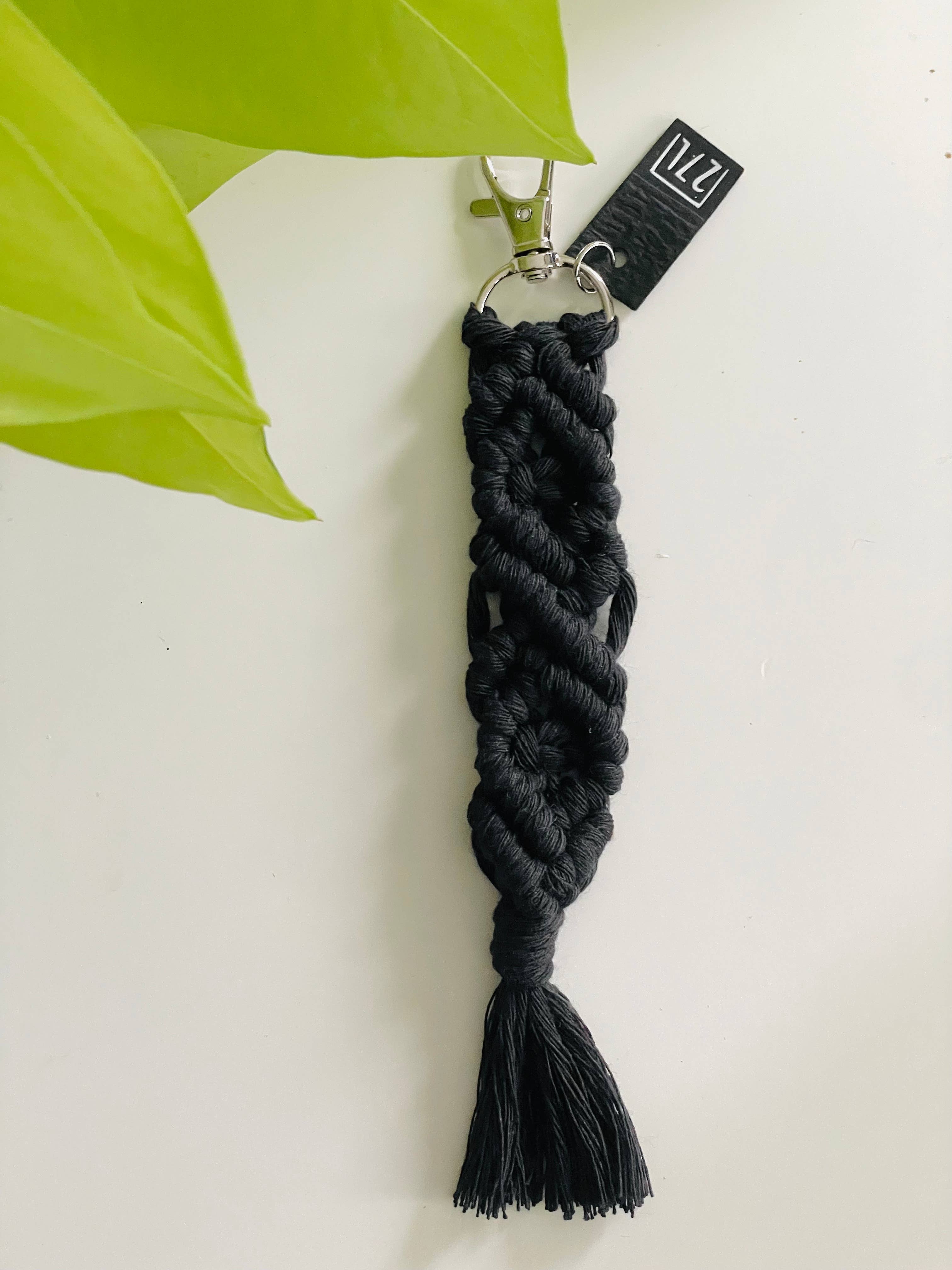 27 and Looming - Wholesale Keychain - Women's - Diamond Macrame Keychain, Boho, Bag Charm, Accessory, Woven8