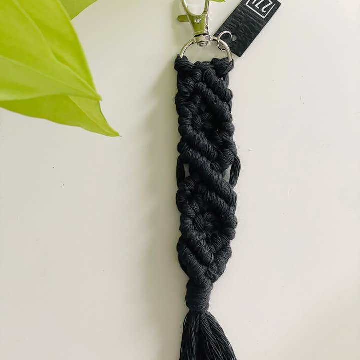 27 and Looming - Wholesale Keychain - Women's - Diamond Macrame Keychain, Boho, Bag Charm, Accessory, Woven8