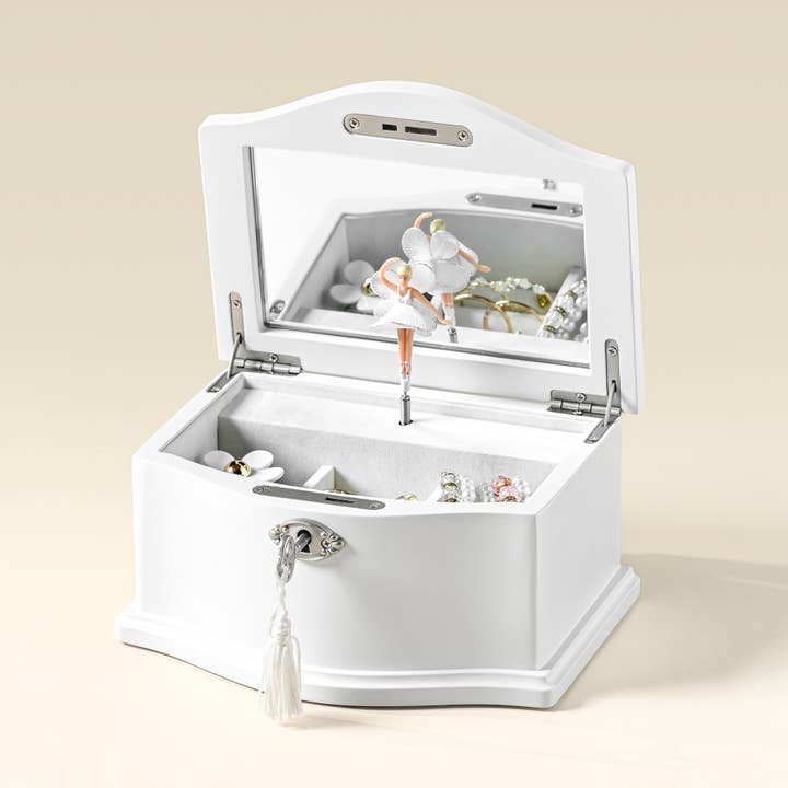 Arlo Belle LLC - Wholesale Jewelry Box/Organizer - Kids Musical Jewelry Box with Lock and Spinning Ballerina7