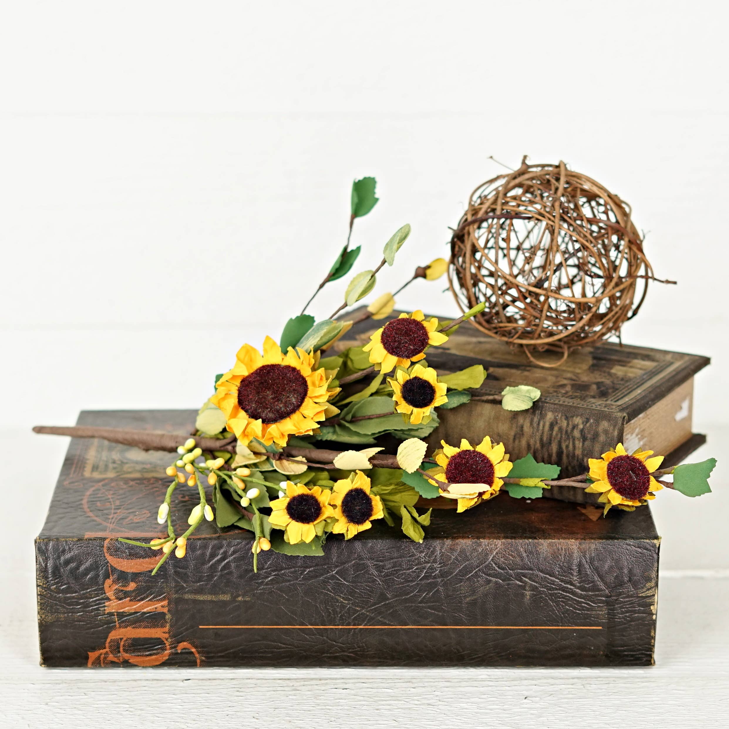 Impressive Enterprises, Inc. - Wholesale Artificial Flowers - ISB81510-14in Wild Sunflower Pick5