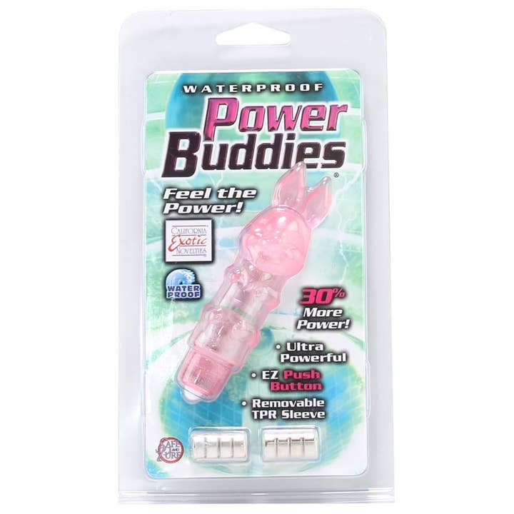 CalExotics Waterproof Power Buddies Bunny Vibe in Pink for wholesale on Faire