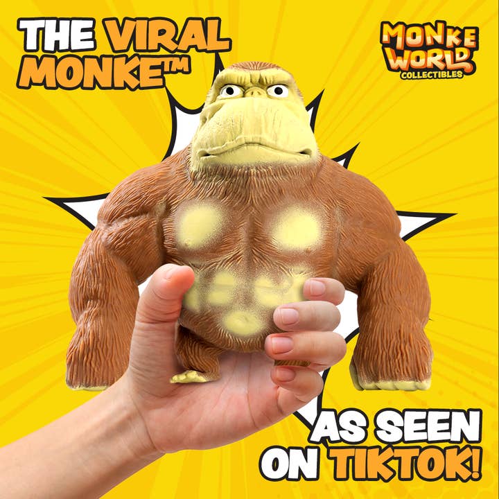 MonkeWorld Toys - Wholesale Squishy Toy - Kids & Baby - Monke World Original Monke Stretchy Monkey Fidget Toy1