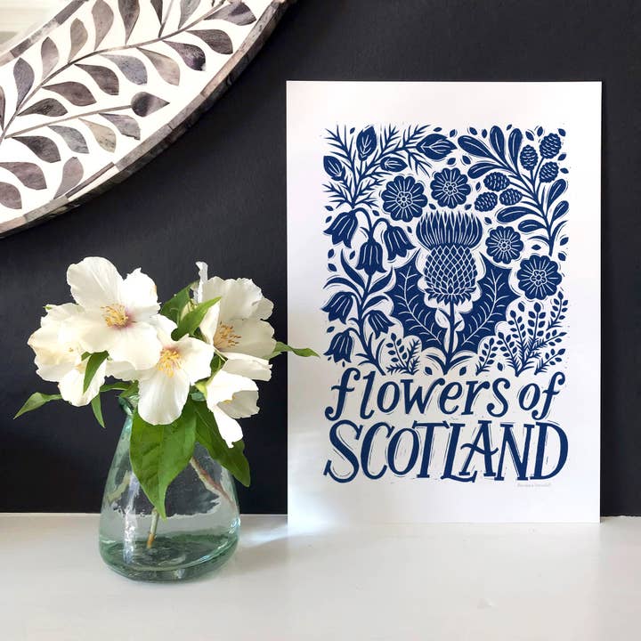 Alexandra Snowdon – wholesale Art print – Flowers of Scotland Print1