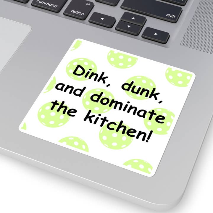 Pickleball-sticker Dink, Dunk en Dominate voor wholesale door Wear Us Out