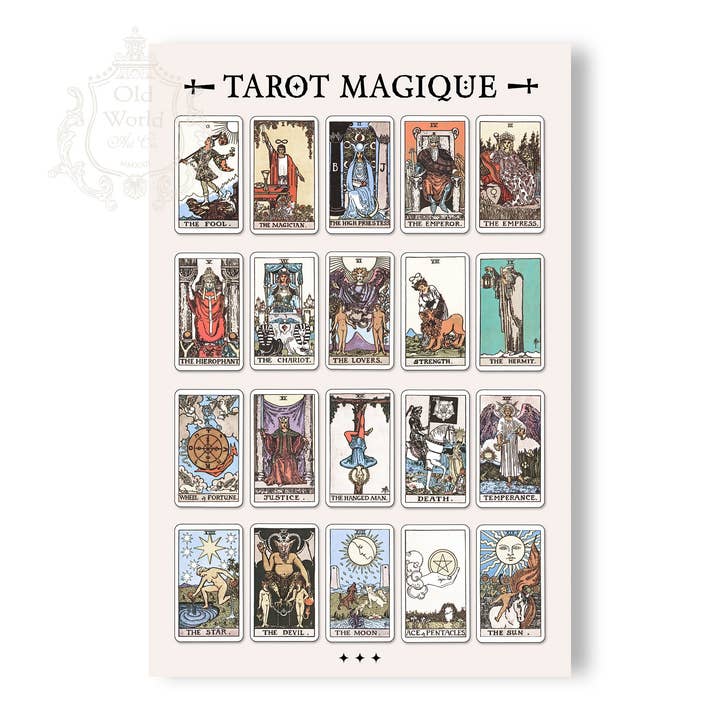 Tarot Magique Print for wholesale by Old World Art Co.