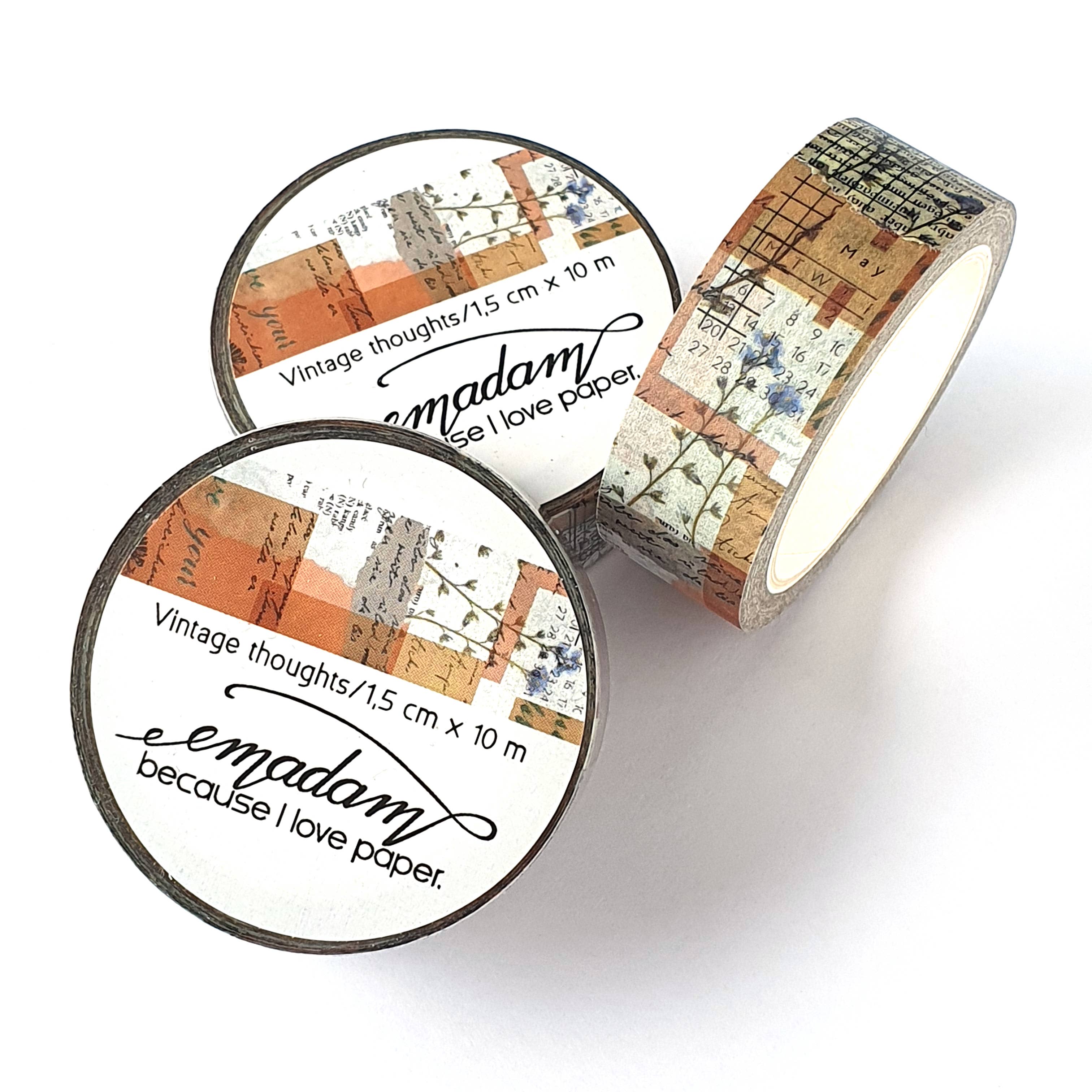 Emadam - Art & Design - Wholesale Washi Tape - Washi Tape - Vintage Thoughts9