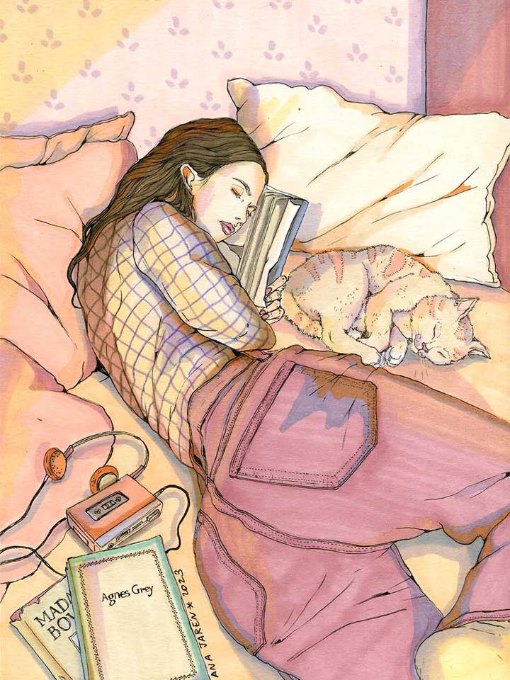 Morning Nap - Art Print for wholesale by ANA JAREN STUDIO