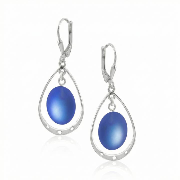 LeightWorks - Aurora Crystal Jewelry - Vendita all'ingrosso Orecchini pendenti - Orecchini ovali con anello4