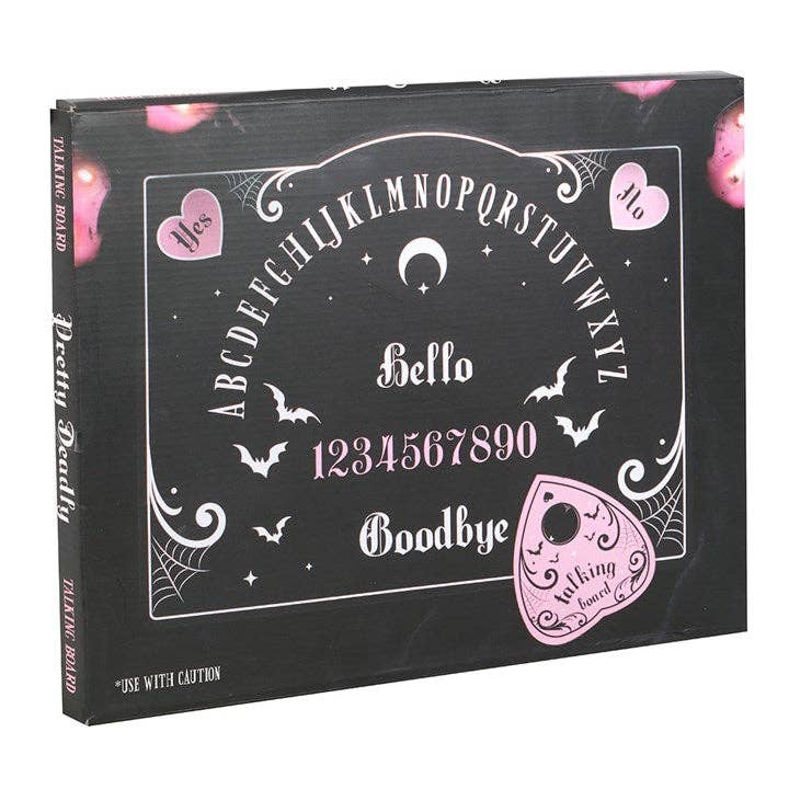 Something Different Wholesale - Wholesale Spirit Board - Pastel Pink and Black Gothic Ouija Talking Board4