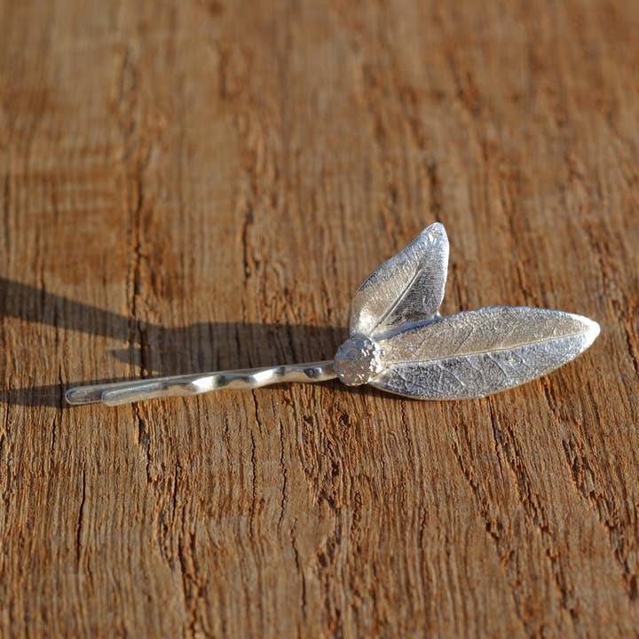 Nature Inspired Hairpin in Silver for wholesale by Bijoux de La Lande